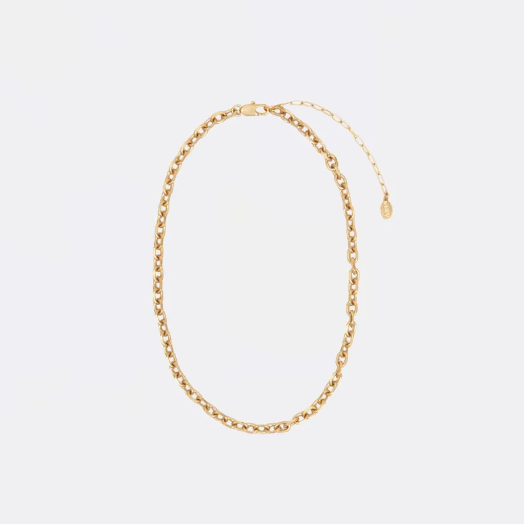 16" Charm Chain Necklace (Vintage Gold)
