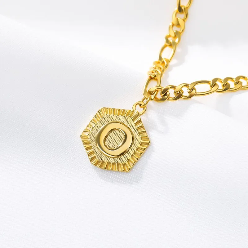 A-Z Initial Letter Anklets For Women Stainless Steel Anklet  21cm   10cm Figaro Chain Summer Beach Accessories Jewelry Gift