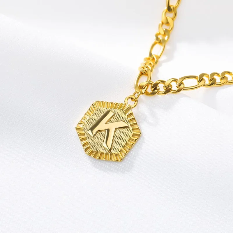 A-Z Initial Letter Anklets For Women Stainless Steel Anklet  21cm   10cm Figaro Chain Summer Beach Accessories Jewelry Gift