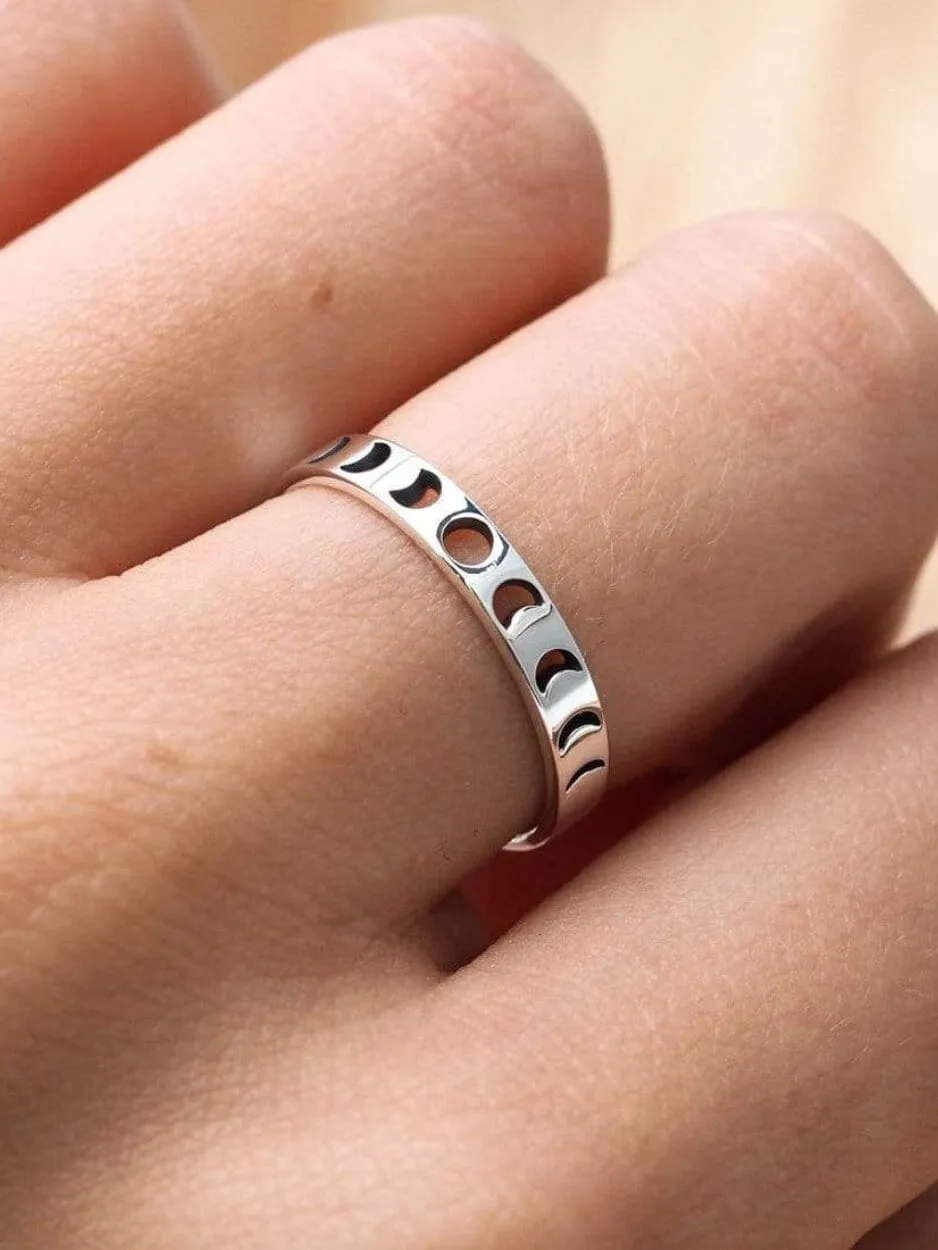All The Phases Ring - Silver