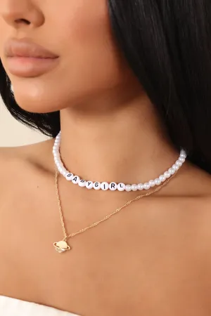 Babygirl Outta This World Layered Necklace - Gold/combo
