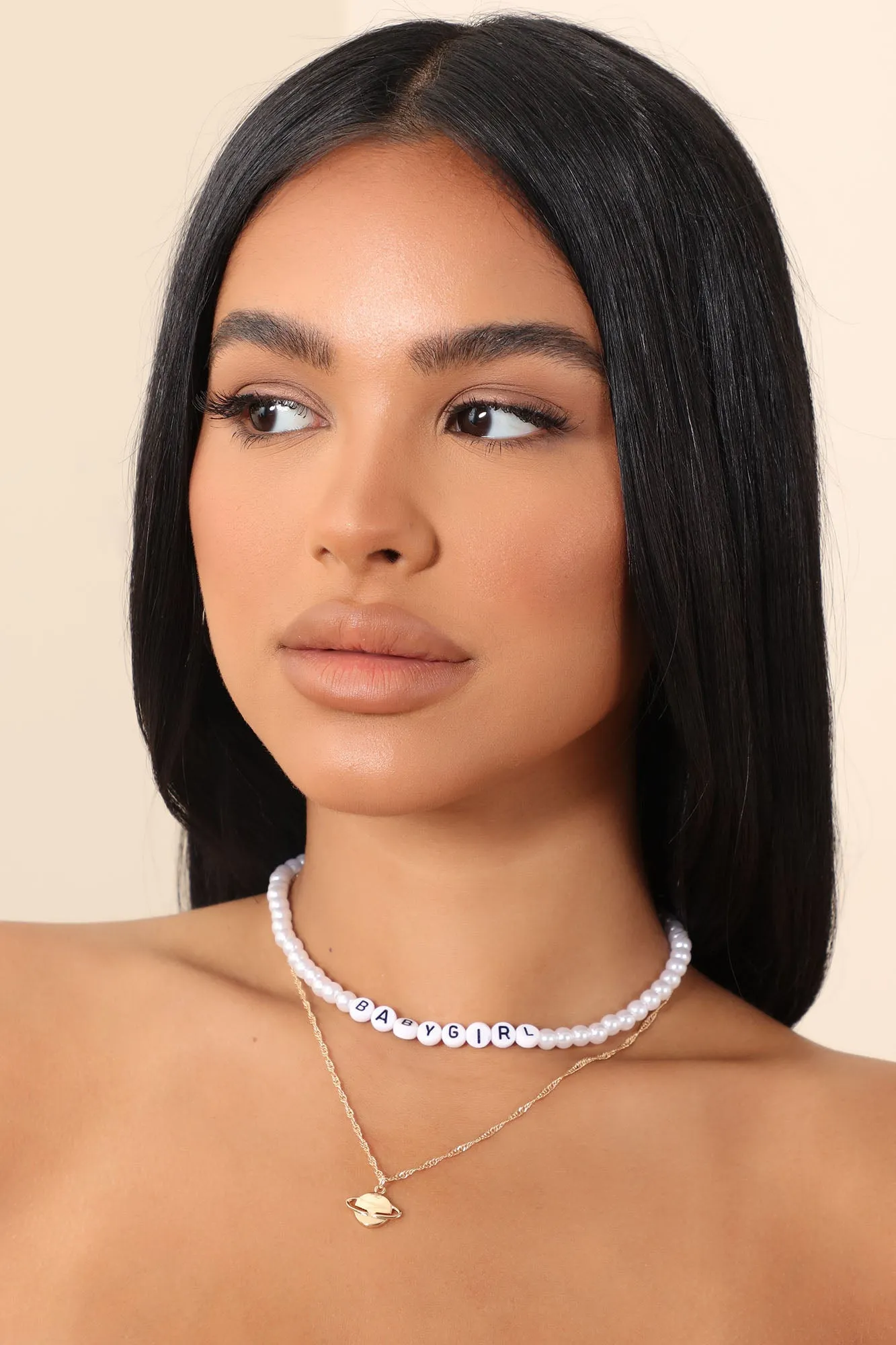 Babygirl Outta This World Layered Necklace - Gold/combo