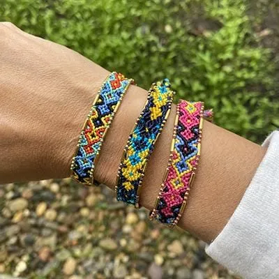 Bali Friendship Bracelet - Neon Shark