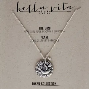 Bird In Flight Silver Pendant Necklace