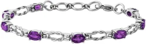 Birthstone Bracelets for Women - Charm Bracelet Adjustable Engagement Anniversary Wedding Promise Gemstone Jewelry Birthday Gifts - 7.5 Inches