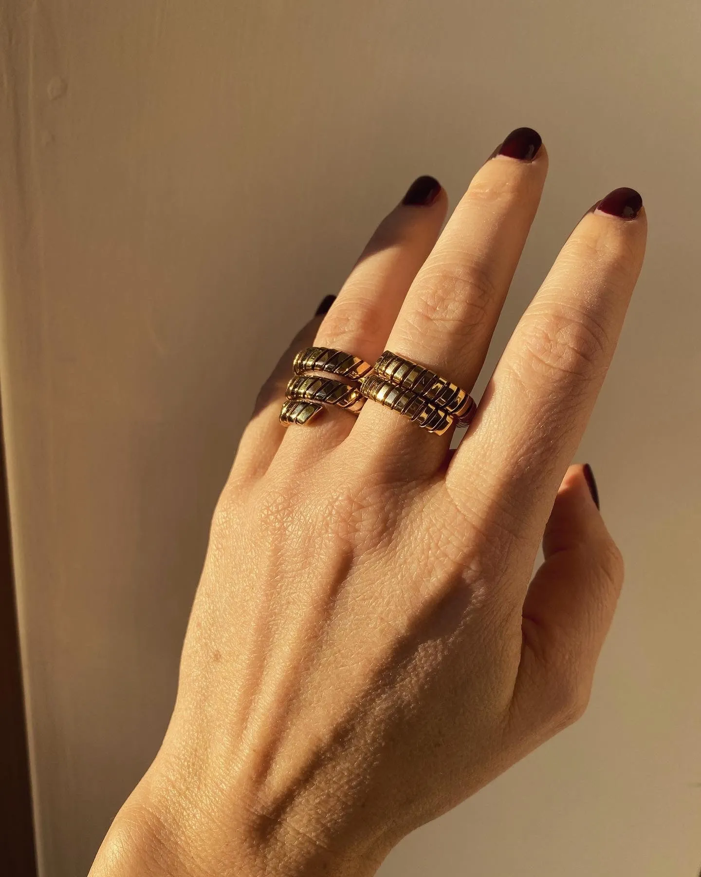 Bulgari Tubogas Gold Ring