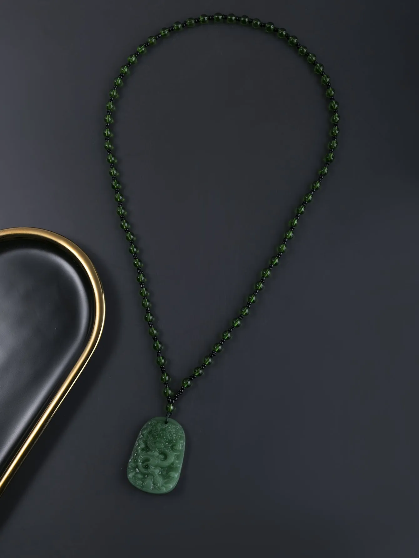 Chinese Dragon Charm Necklace for Men Jewelry for Men Jewelry Gift Fashion