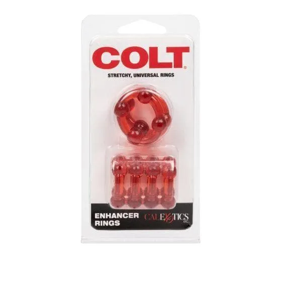 Colt Erection Enhancer Penis Rings 2 Pack 1 Tier and 4 Tier Ring Set
