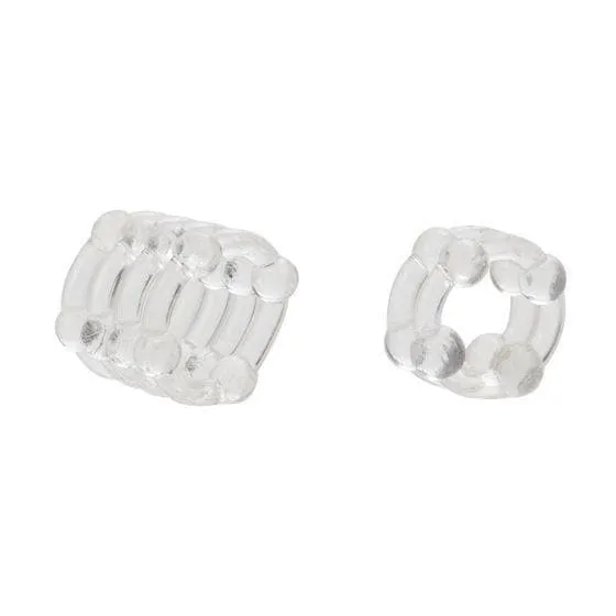 Colt Erection Enhancer Penis Rings 2 Pack 1 Tier and 4 Tier Ring Set