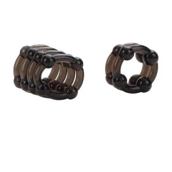 Colt Erection Enhancer Penis Rings 2 Pack 1 Tier and 4 Tier Ring Set