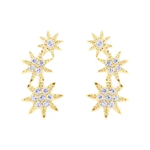 Cosmic Climber Diamond Earrings