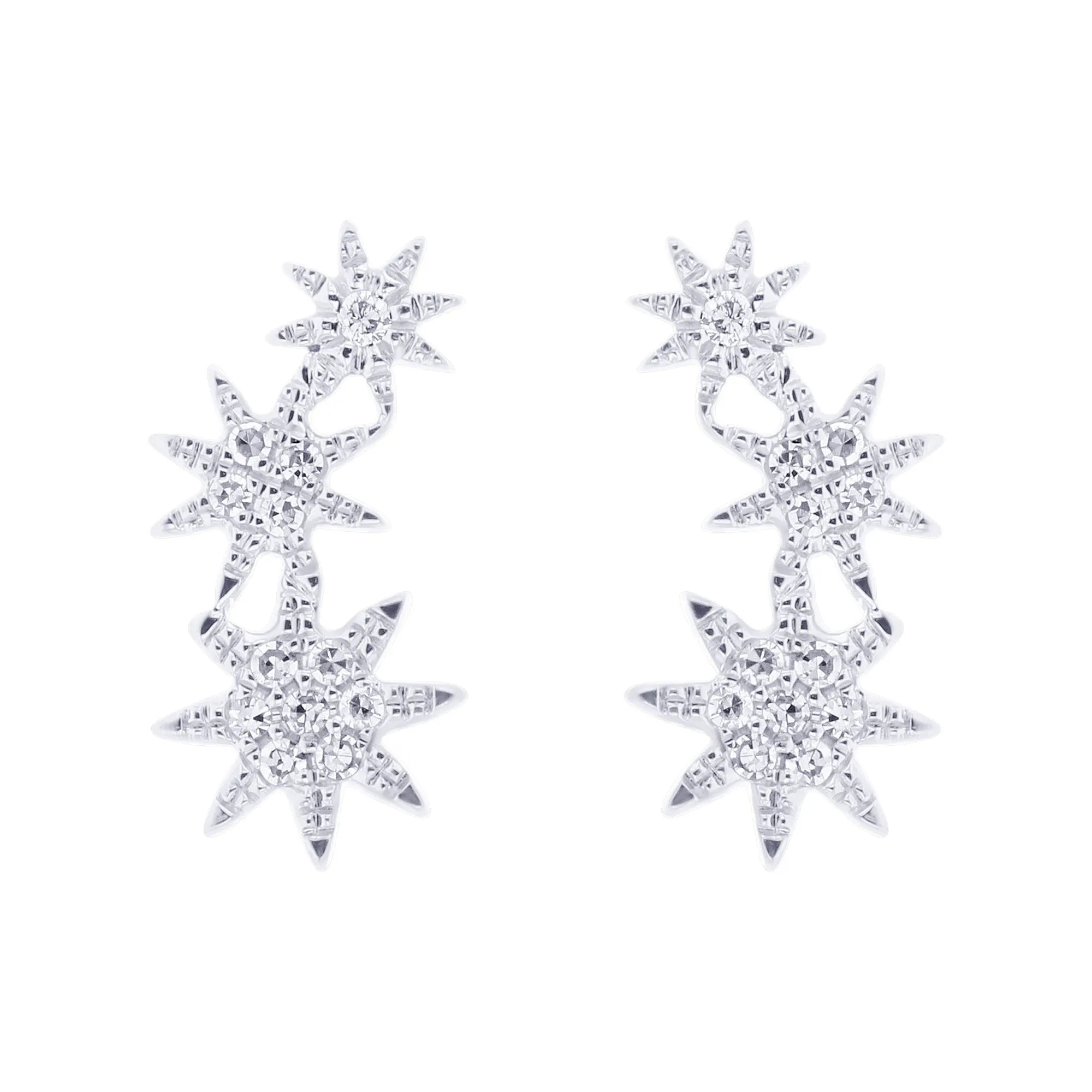 Cosmic Climber Diamond Earrings