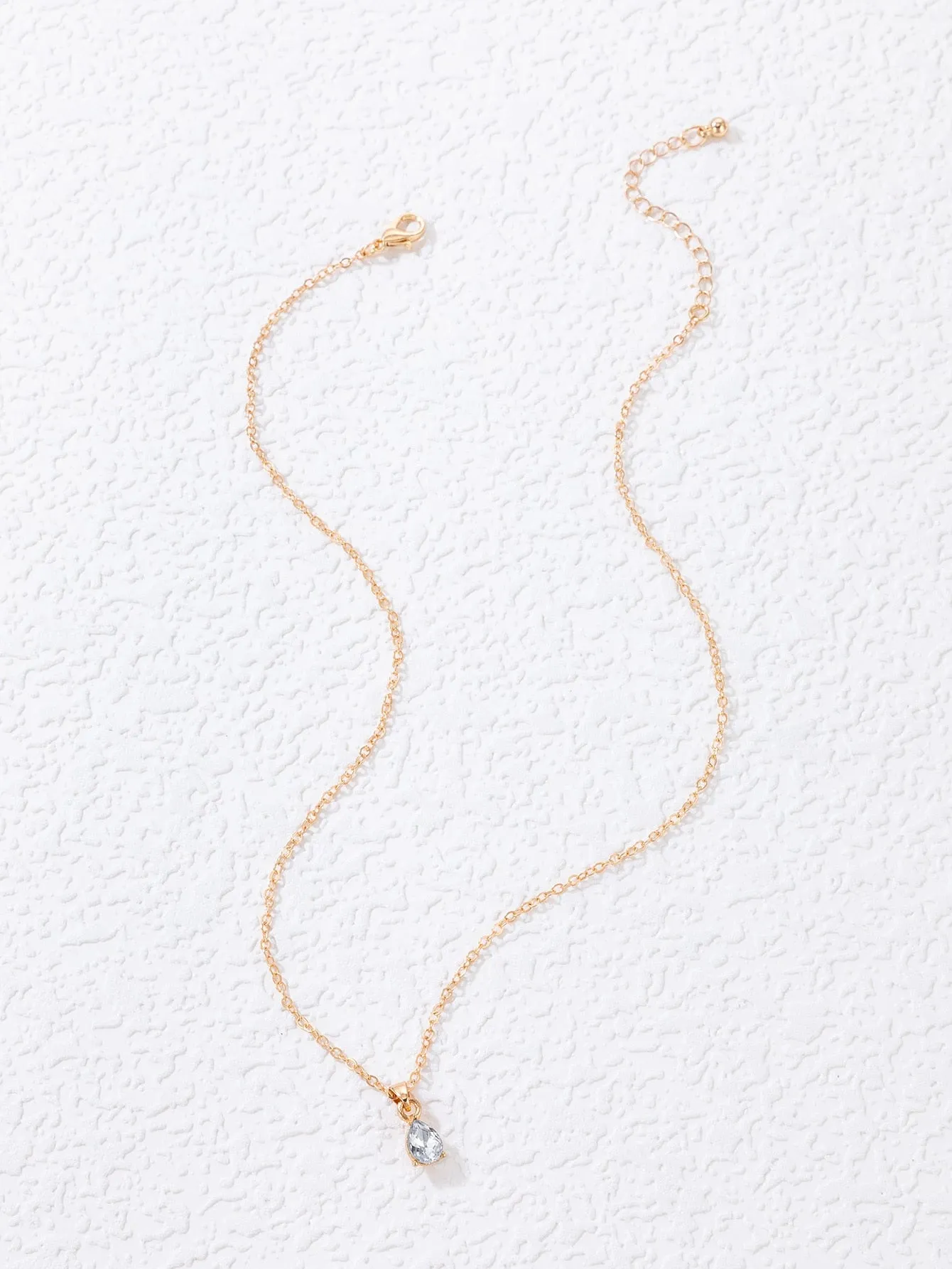 Cubic Zirconia Round Charm Necklace