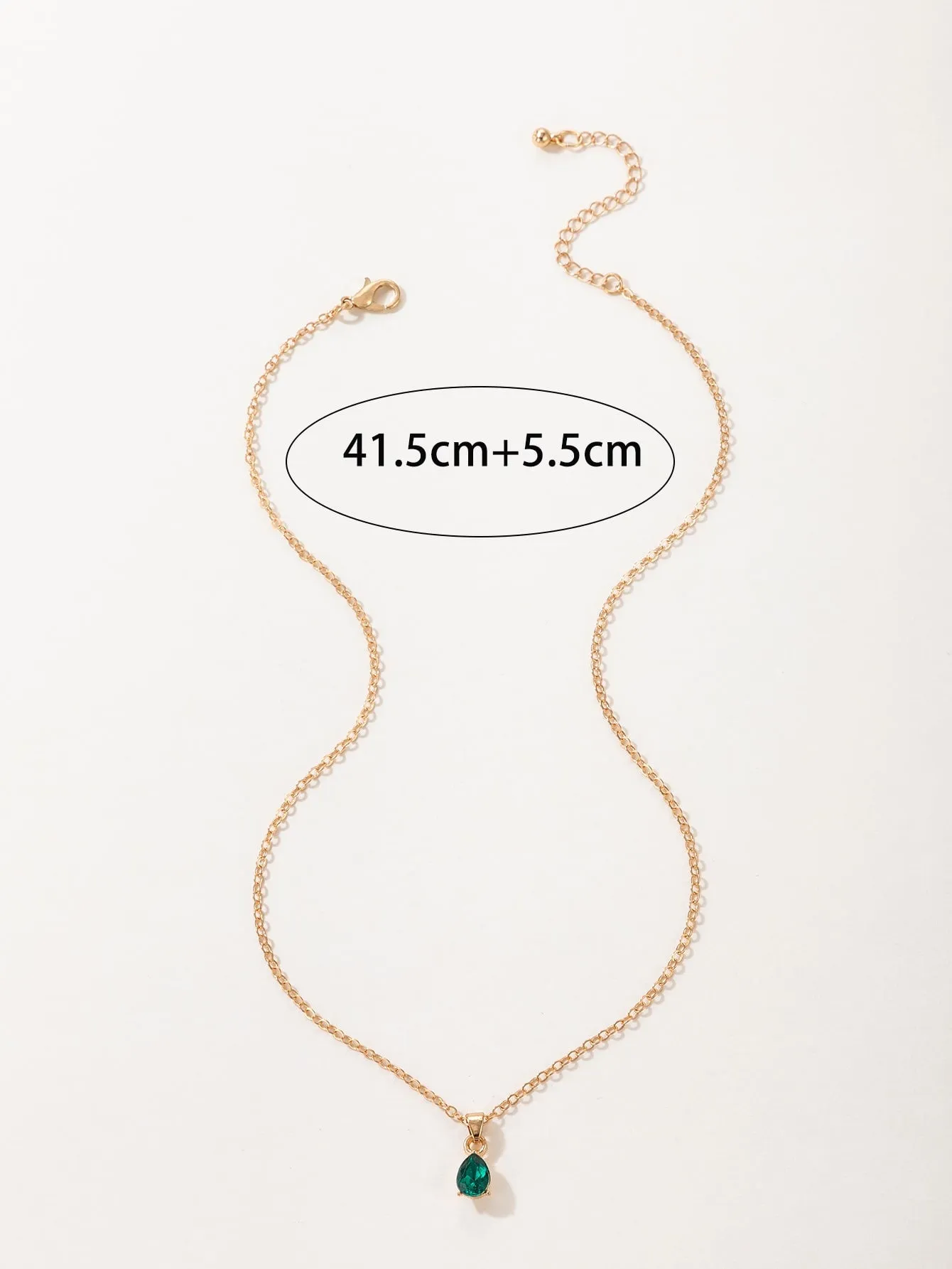 Cubic Zirconia Round Charm Necklace