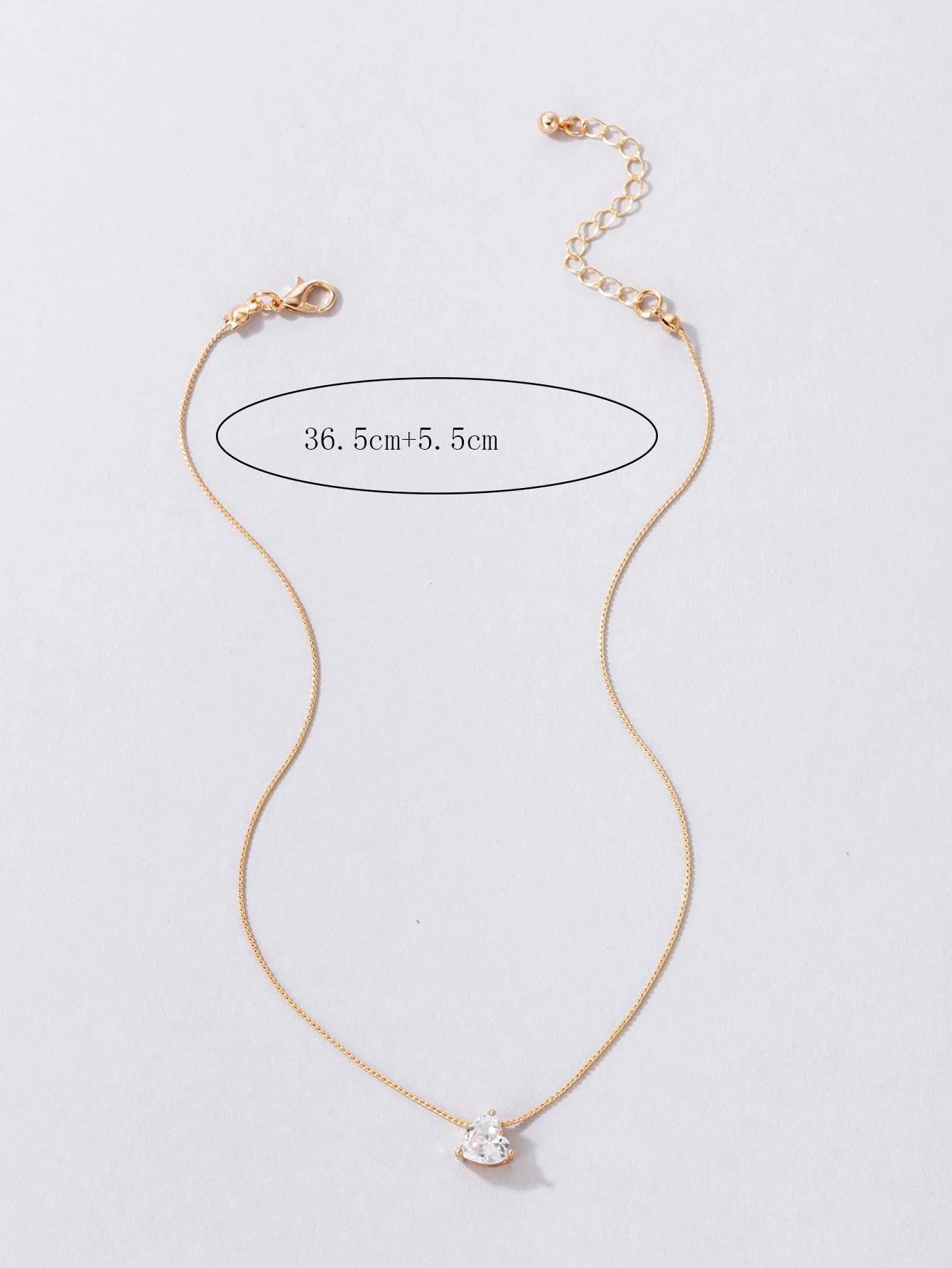 Cubic Zirconia Round Charm Necklace