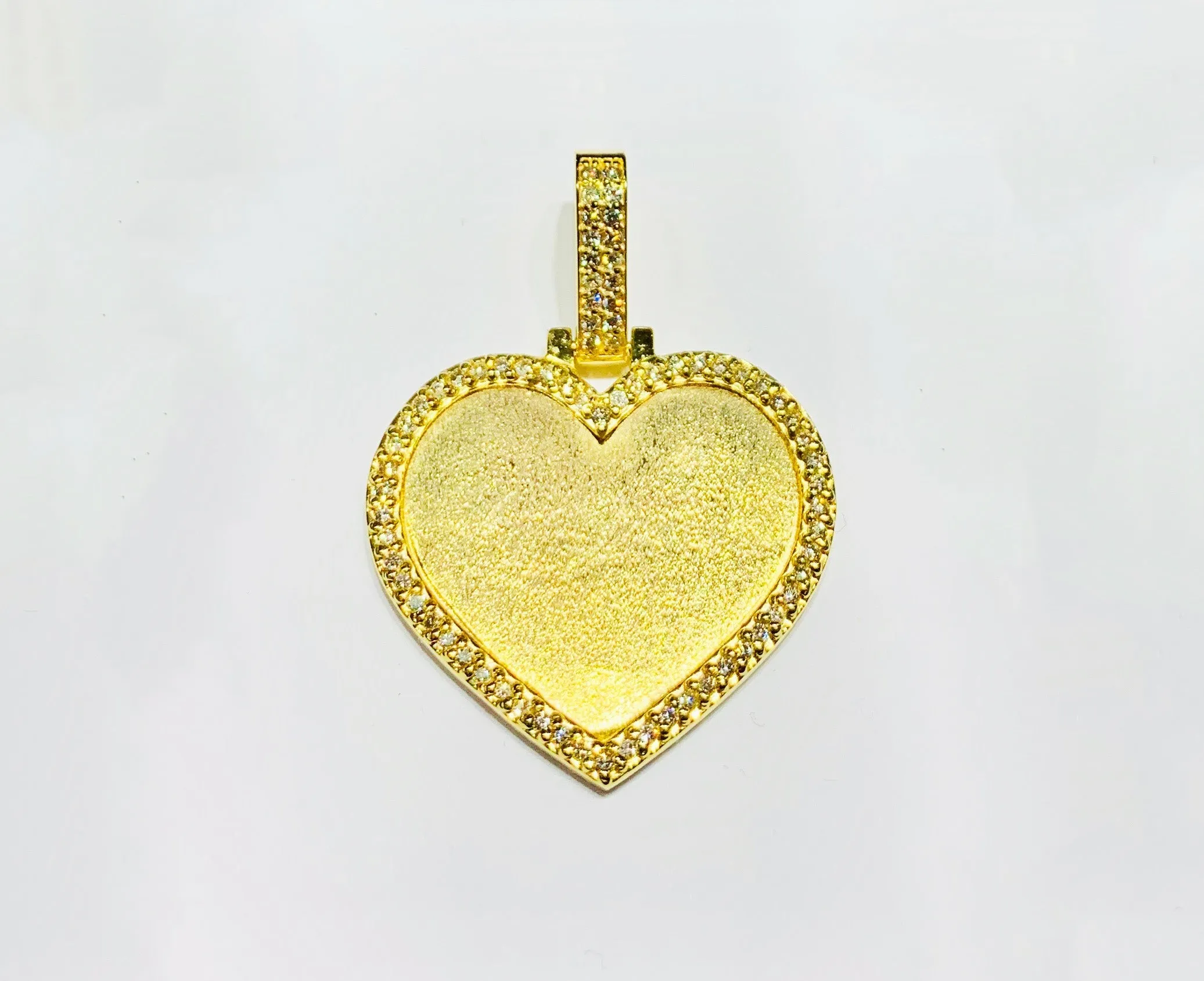 Diamond Heart picture Pendant (14K).