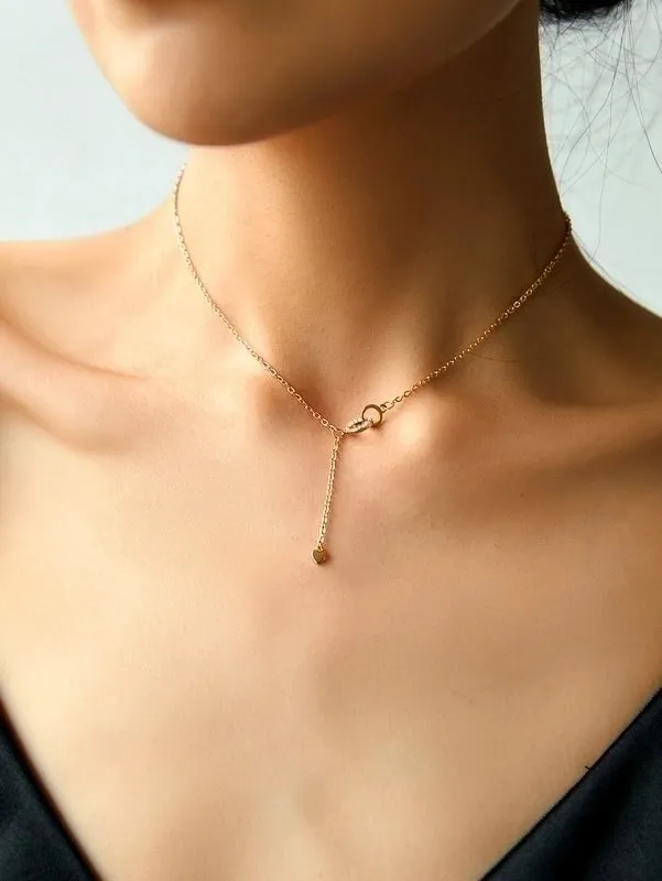 Elegant Pearl Stainless Steel Pendant Necklace