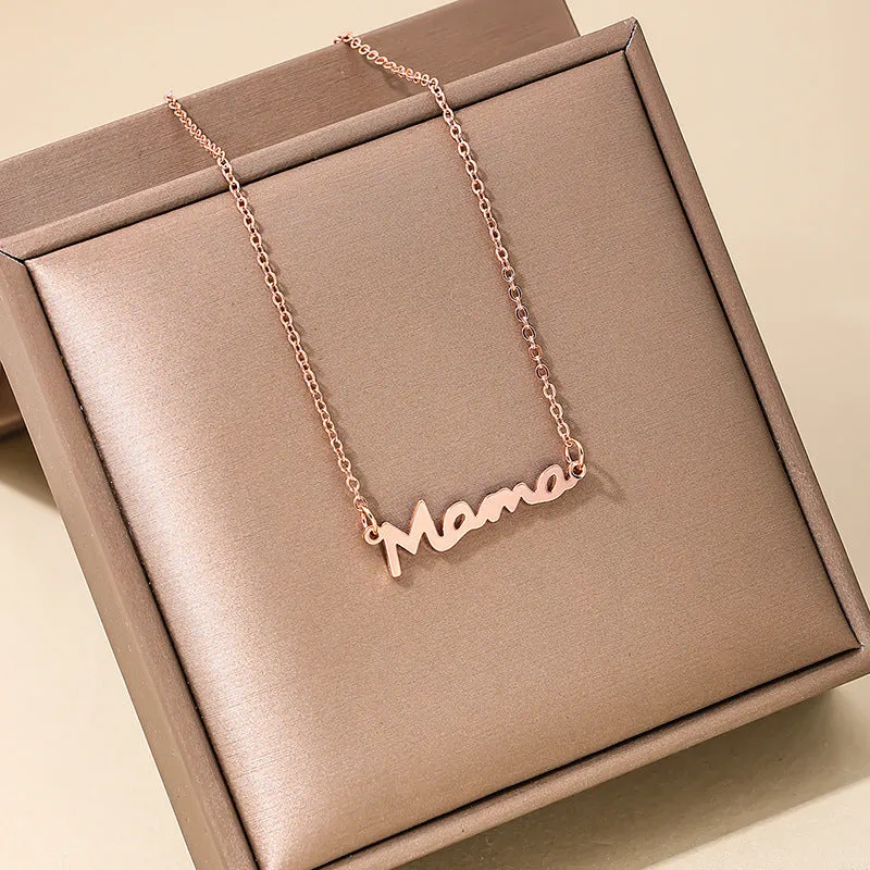 Elegant Vienna Verve Metal Necklace with Simple Pendant