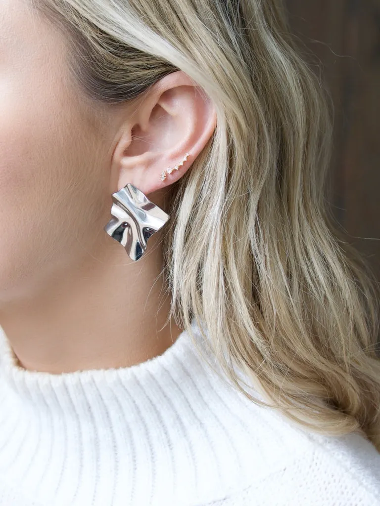 Farrah B Visionary Statement Earrings in Sterling Silver