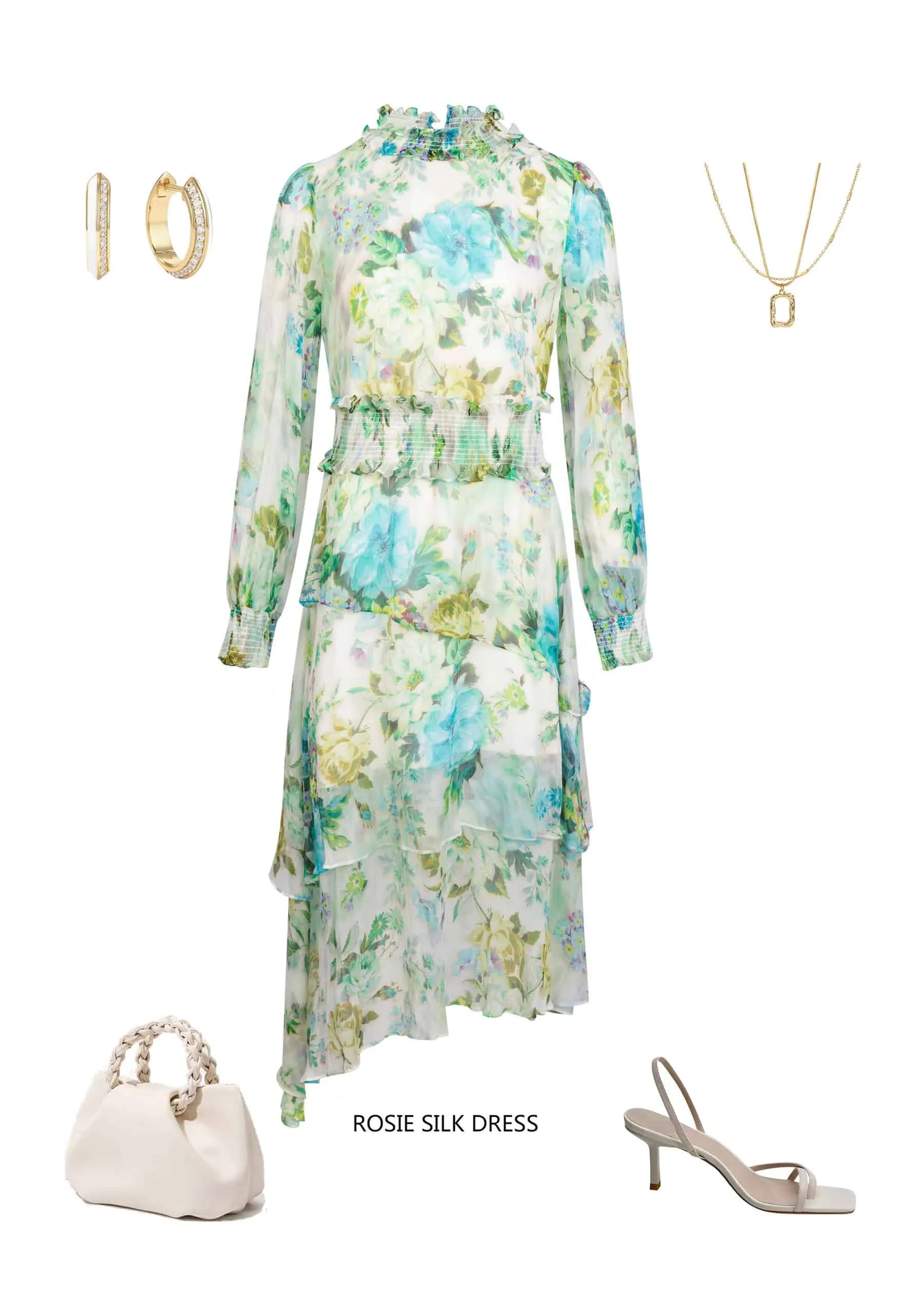 GDS Rosie Silk Dress | Print