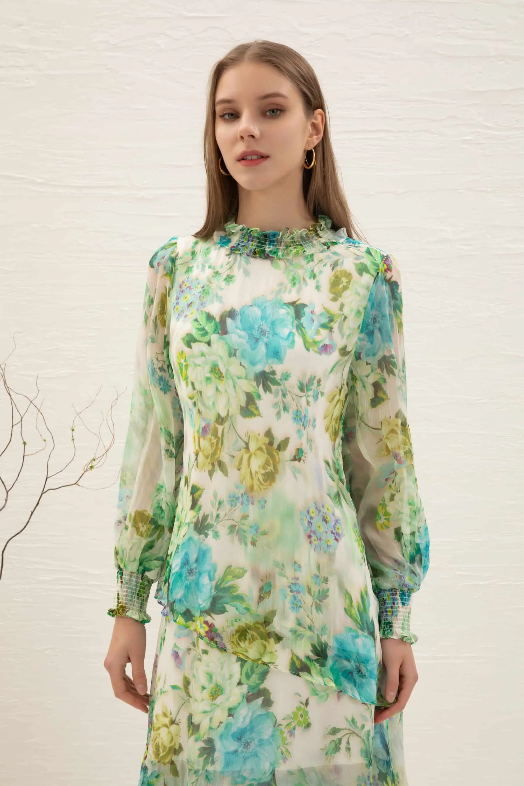 GDS Rosie Silk Dress | Print
