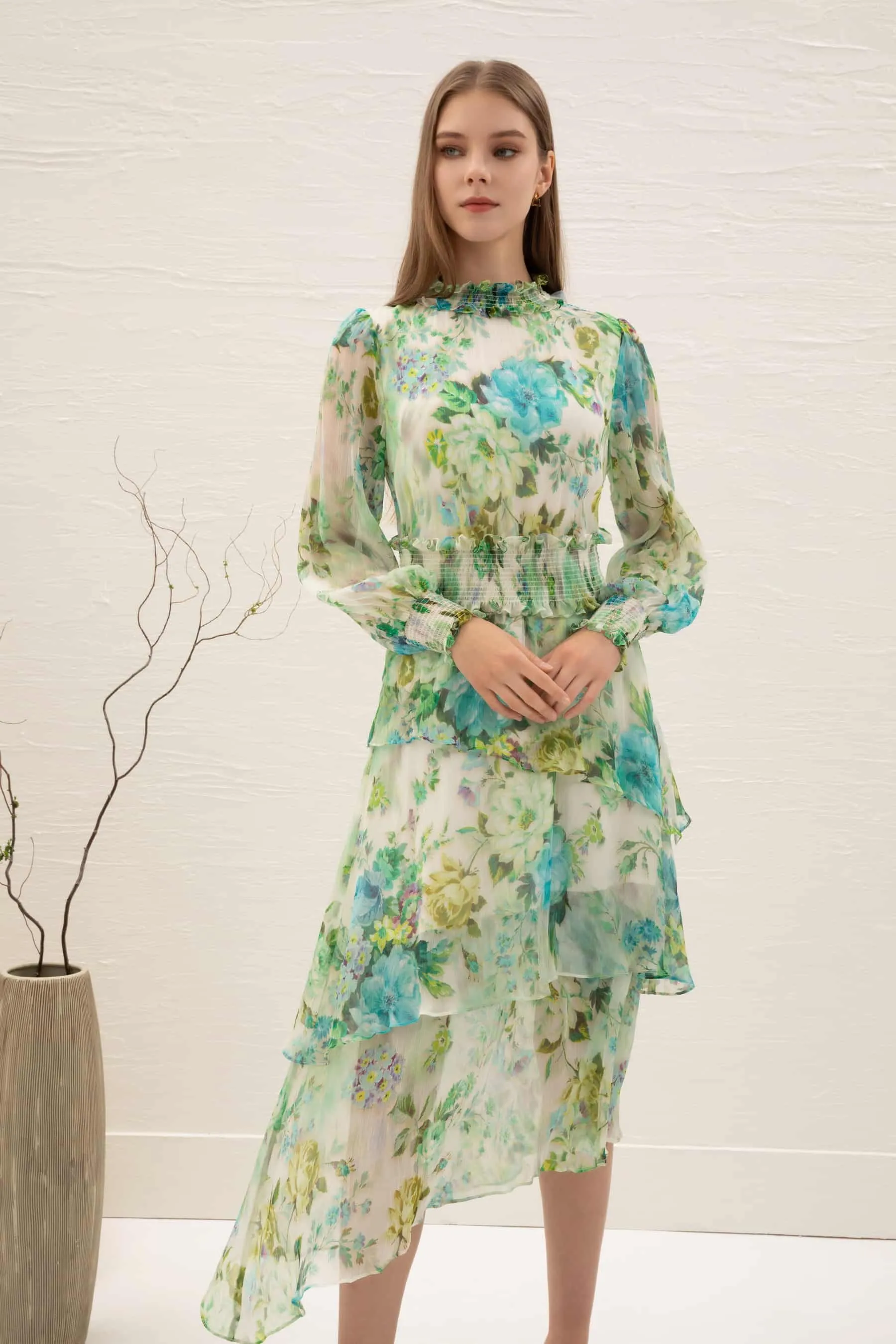GDS Rosie Silk Dress | Print