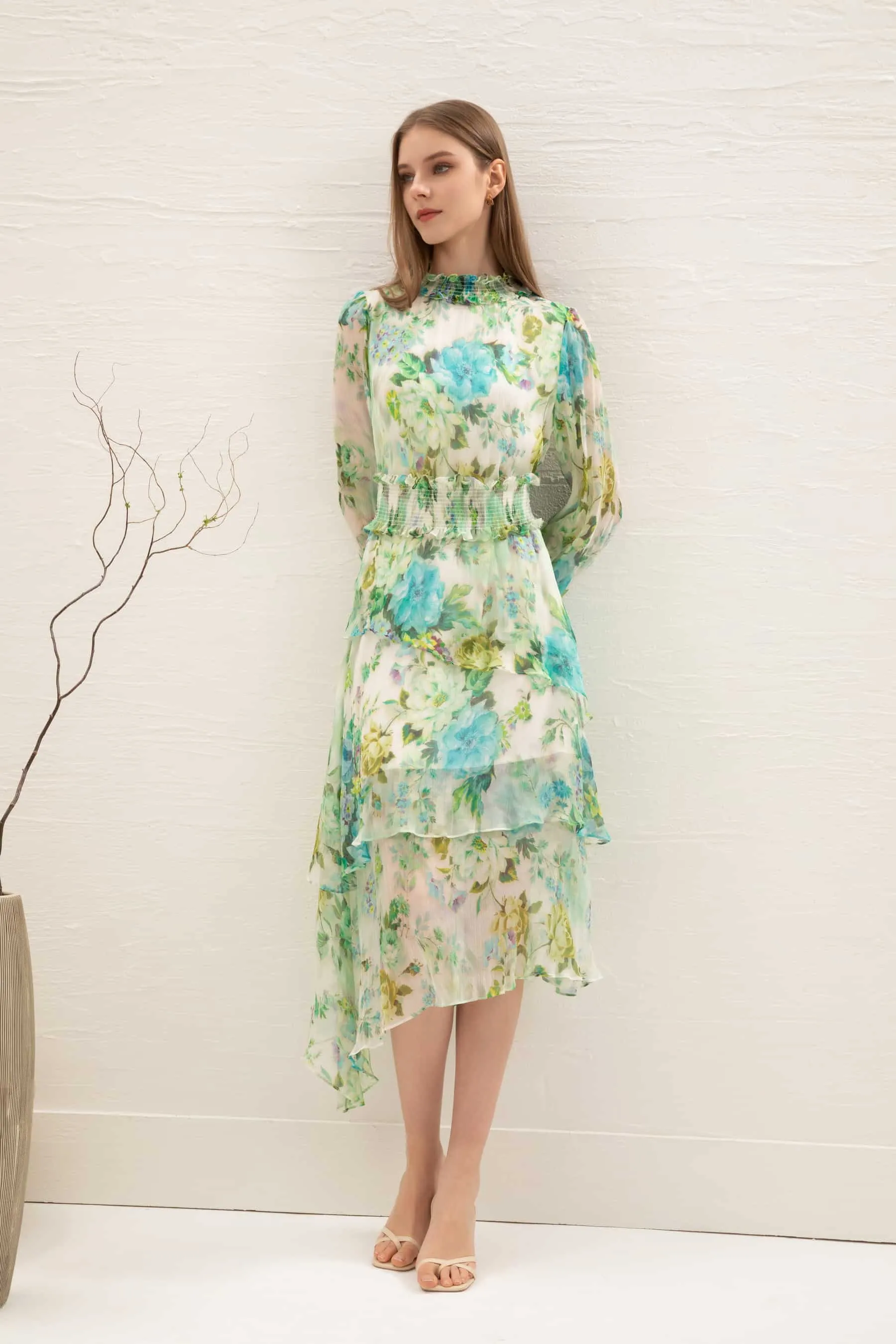GDS Rosie Silk Dress | Print