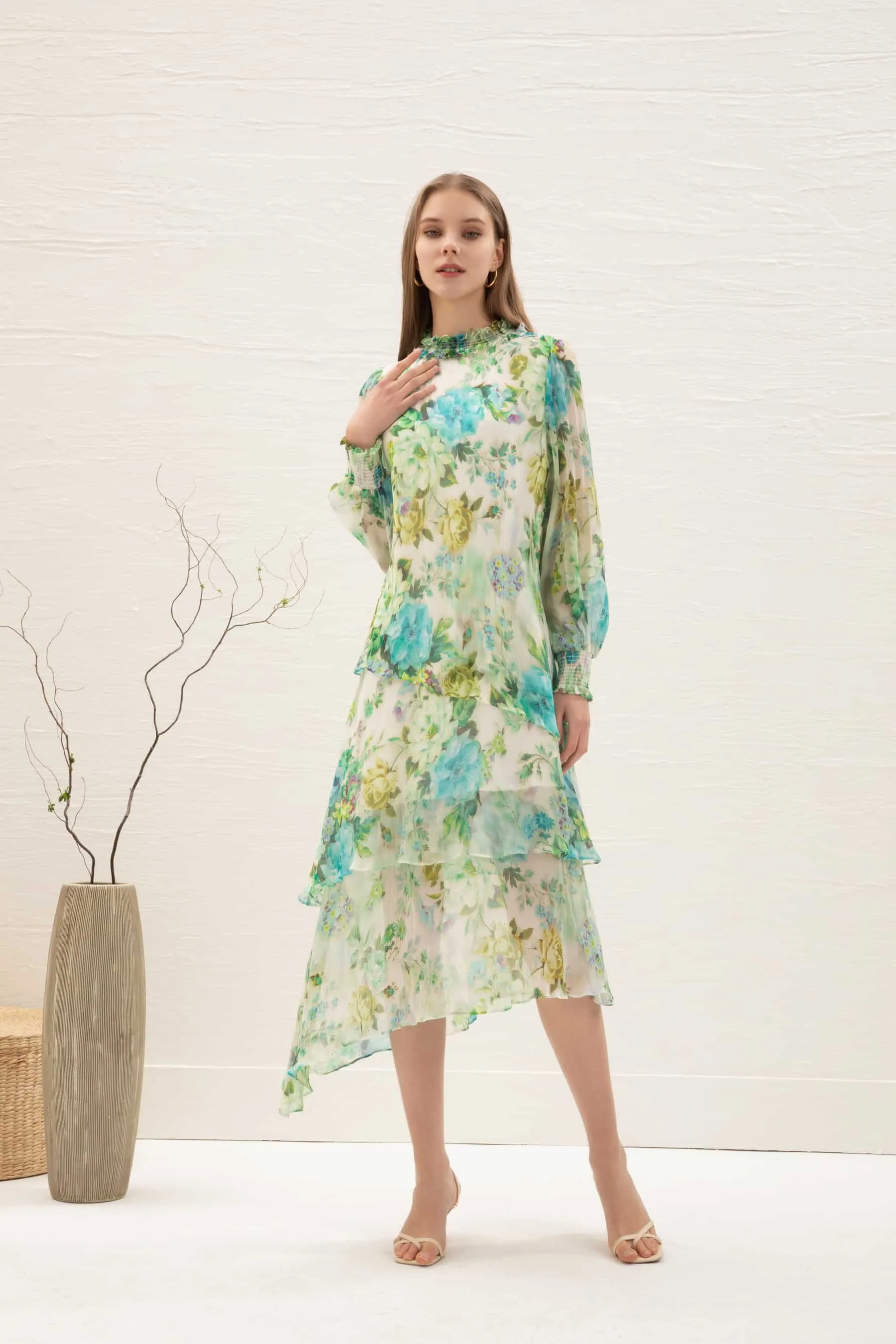 GDS Rosie Silk Dress | Print