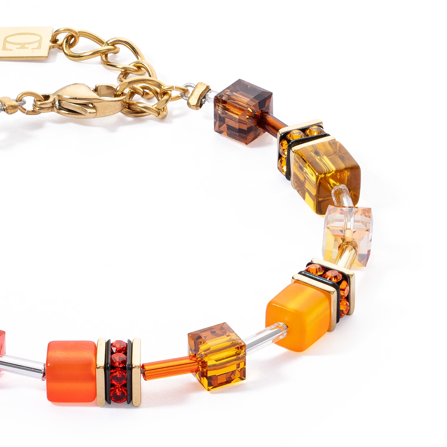 GeoCUBE® Iconic bracelet Sunset gold