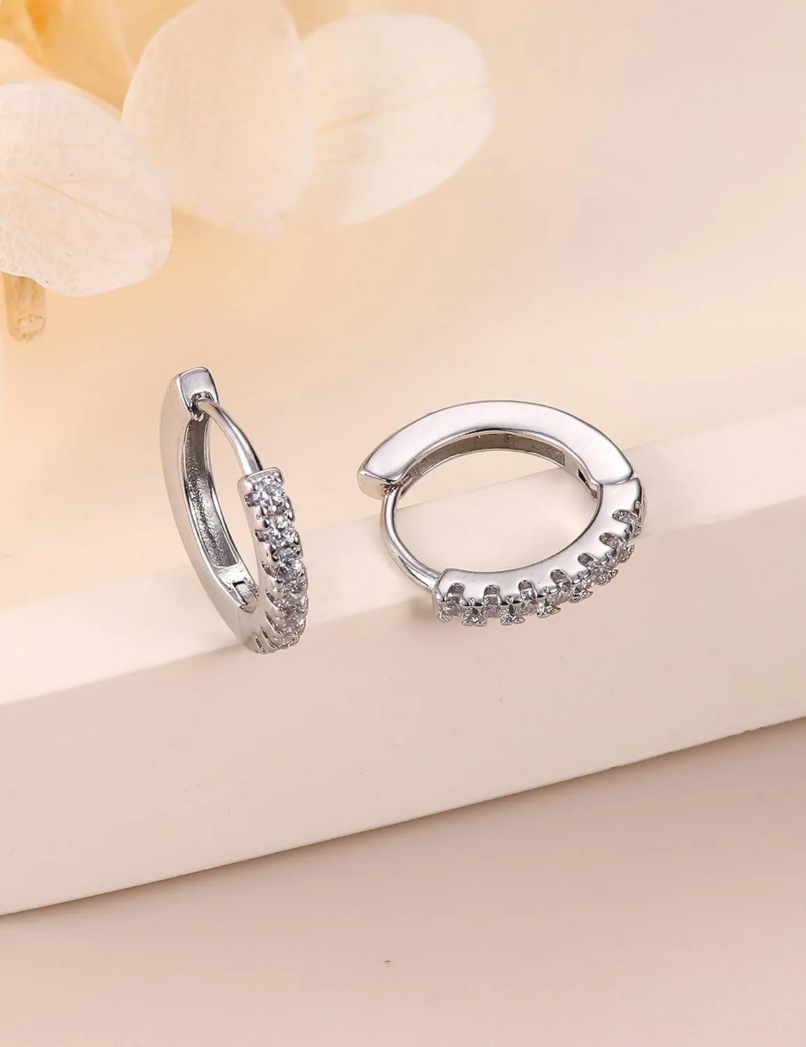 Gold Hoop Earrings for Women Hypoallergenic - 14K Gold Plated Dainty Stud Earrings Dangle Small Huggie Cartilage Earring Stacks Gold Jewelry