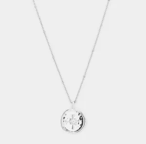 Gorjana Compass Coin Necklace (silver)