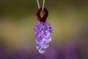 Grapes of Love Pendant with Cremation Ash