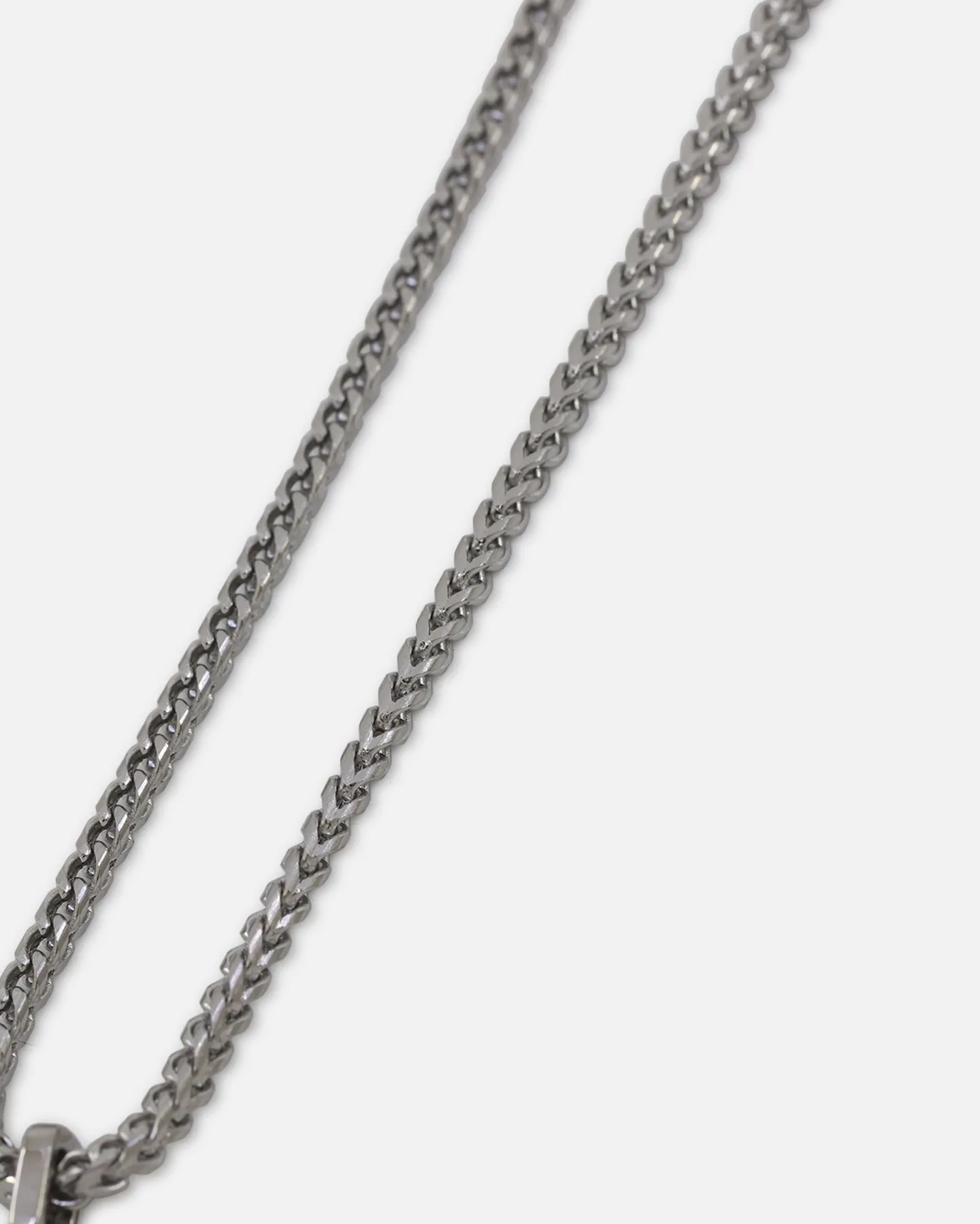 Guess Mainline 26" 4G Rebel Charm Necklace Silver