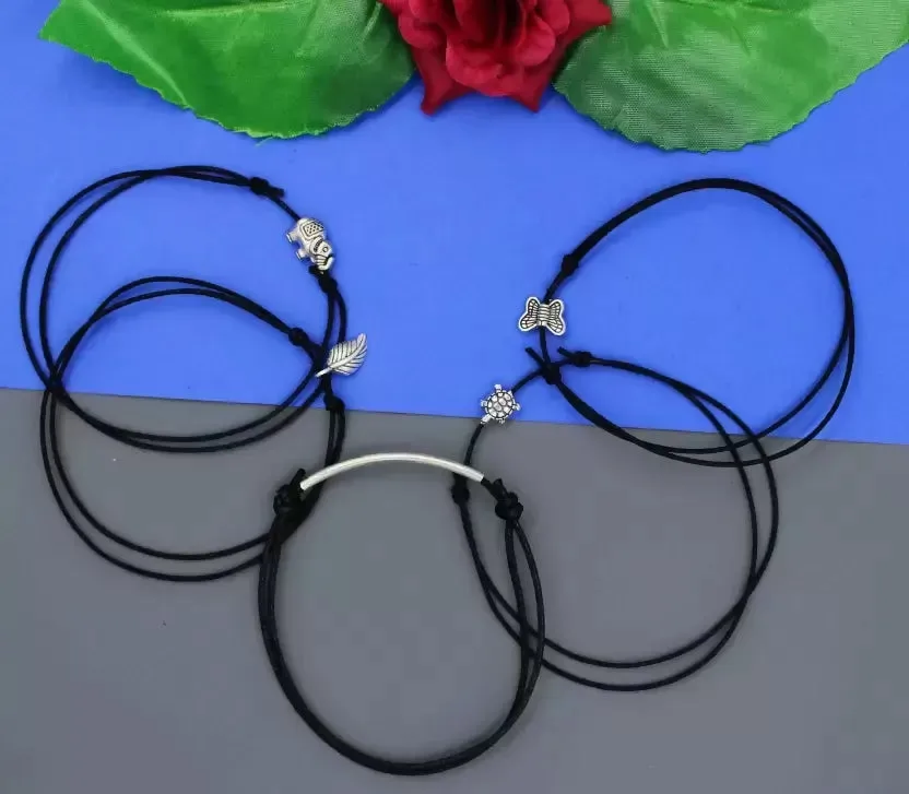 Gurjari Jewellers Cotton Dori Anklet (Pack of 5)
