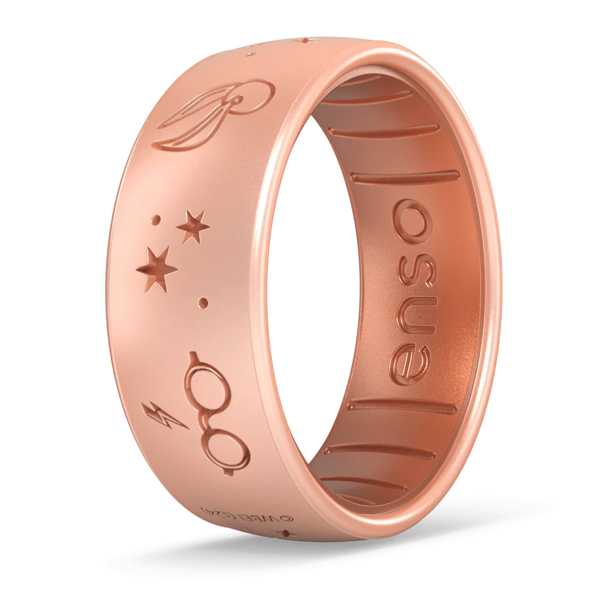 Harry Potter Silicone Ring - Harry Potter Glasses - Rose Gold/Copper