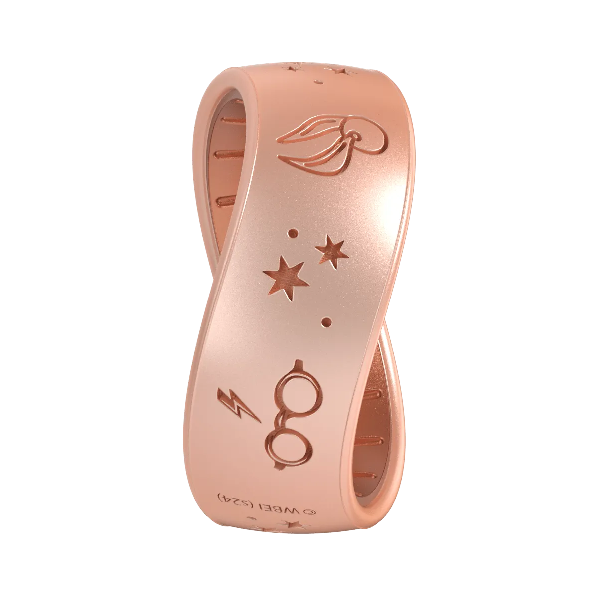 Harry Potter Silicone Ring - Harry Potter Glasses - Rose Gold/Copper