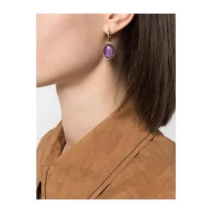 Just Lil Things Purple Hoop Earrings jlt11952