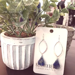 Lapis Lazuli Marquise Earrings