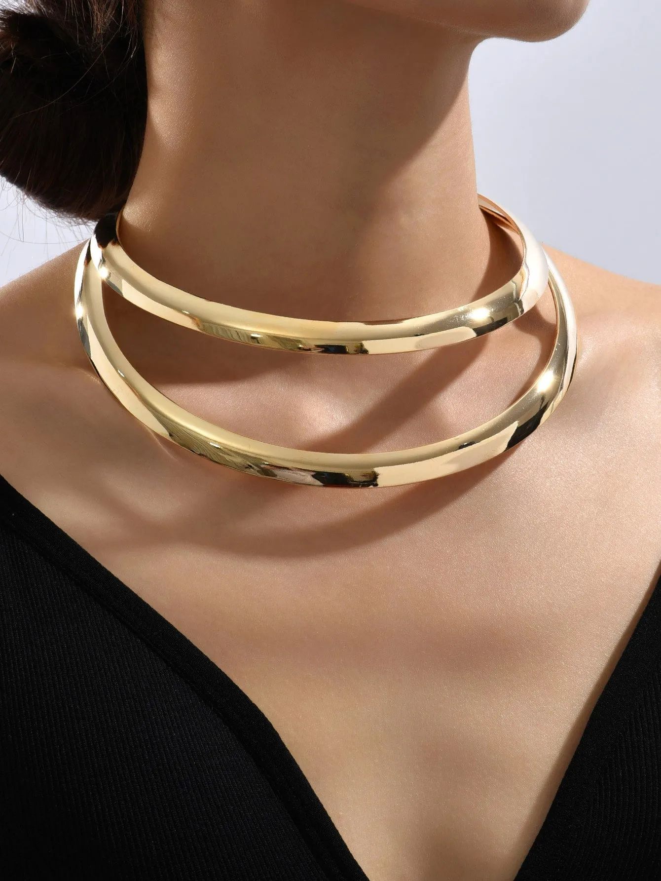 Layered Cuff Choker Jewelry for Women Gift for Her Necklace Accessories