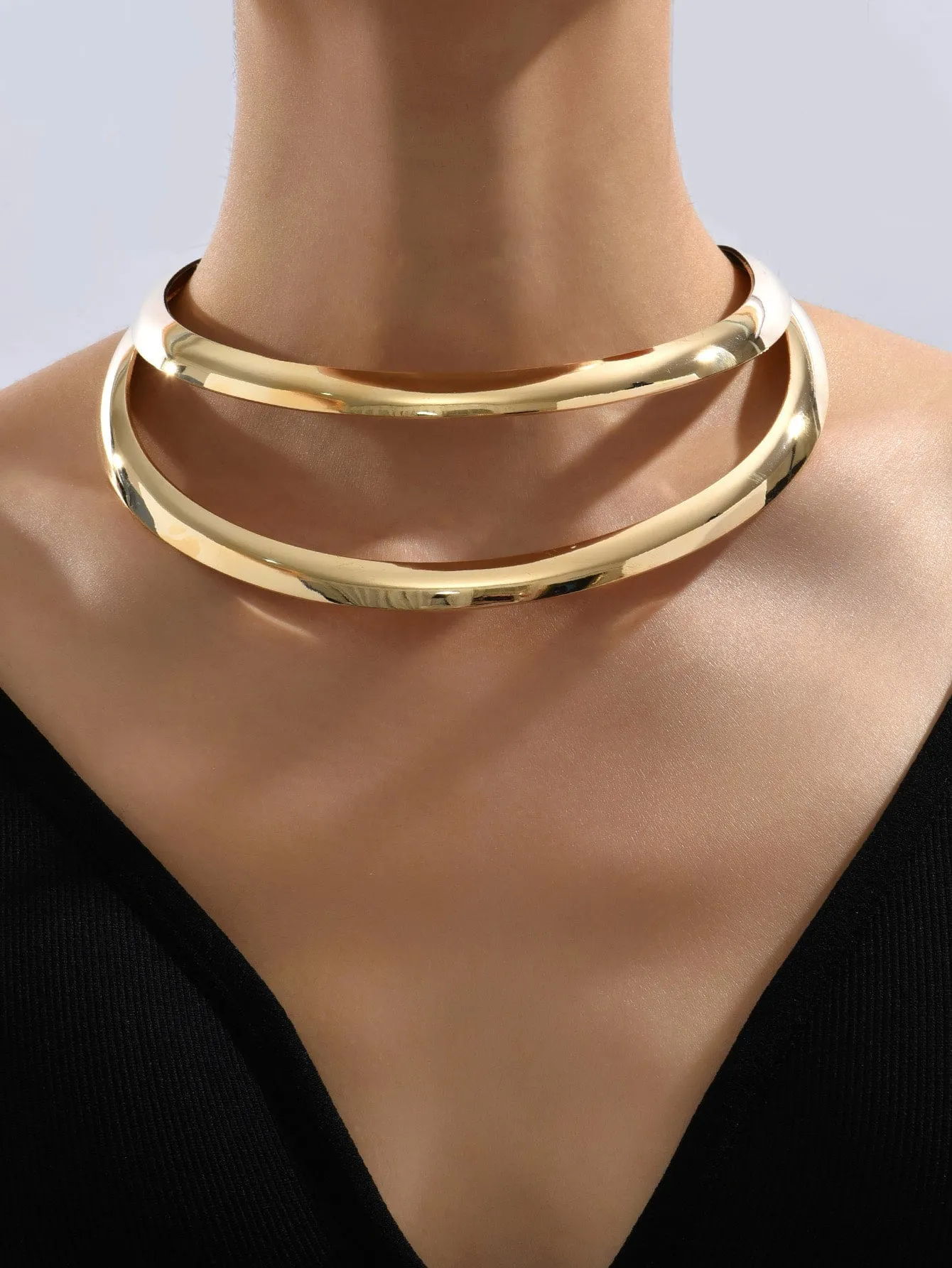 Layered Cuff Choker Jewelry for Women Gift for Her Necklace Accessories