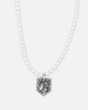 Loiter X Attack On Titan Wall Maria Pearl Chain Steel/Pearl