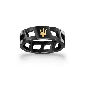 Men Iconic Black Ring