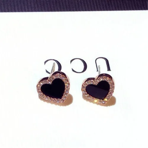 Metal Trendy Fresh Lovely Sweet Grey Leaf Stud