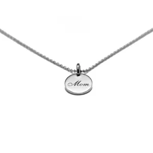 Mom Charm (935 Argentium Silver)