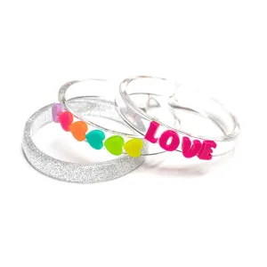 NEON LOVE HEARTS BRACELETS