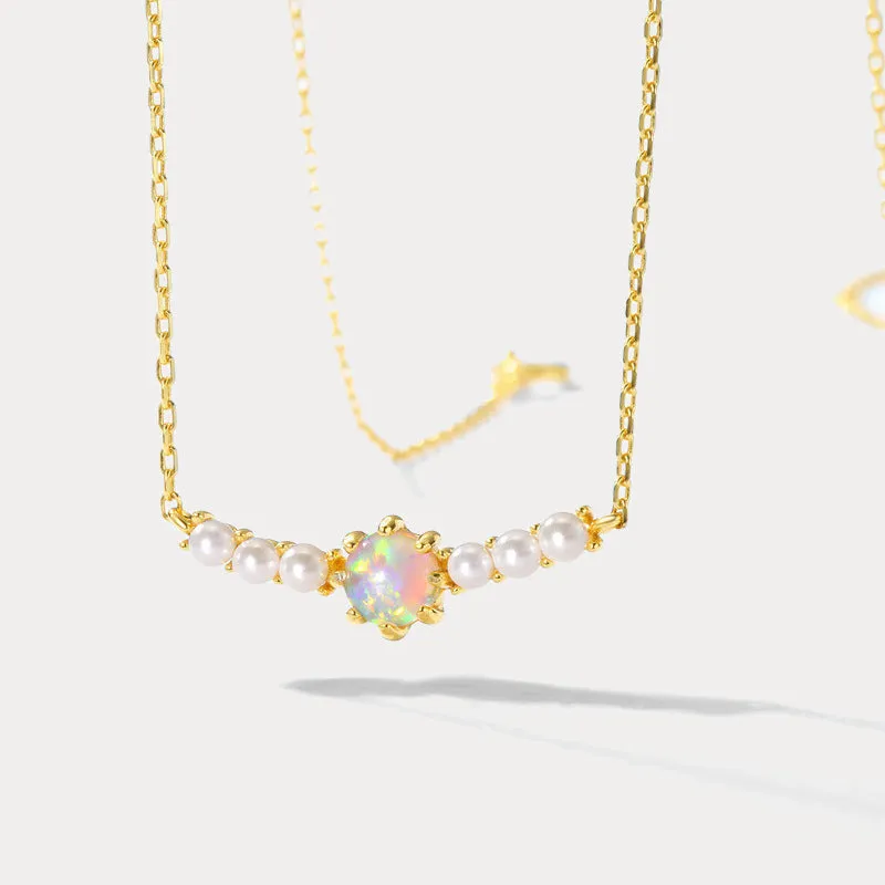 Opal Pearl Necklace