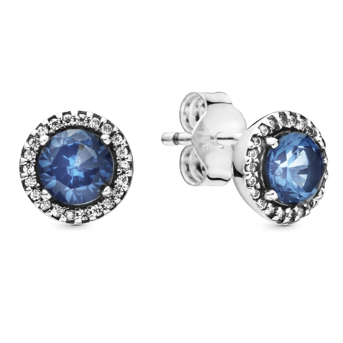 Pandora Round Sparkle Halo Earrings