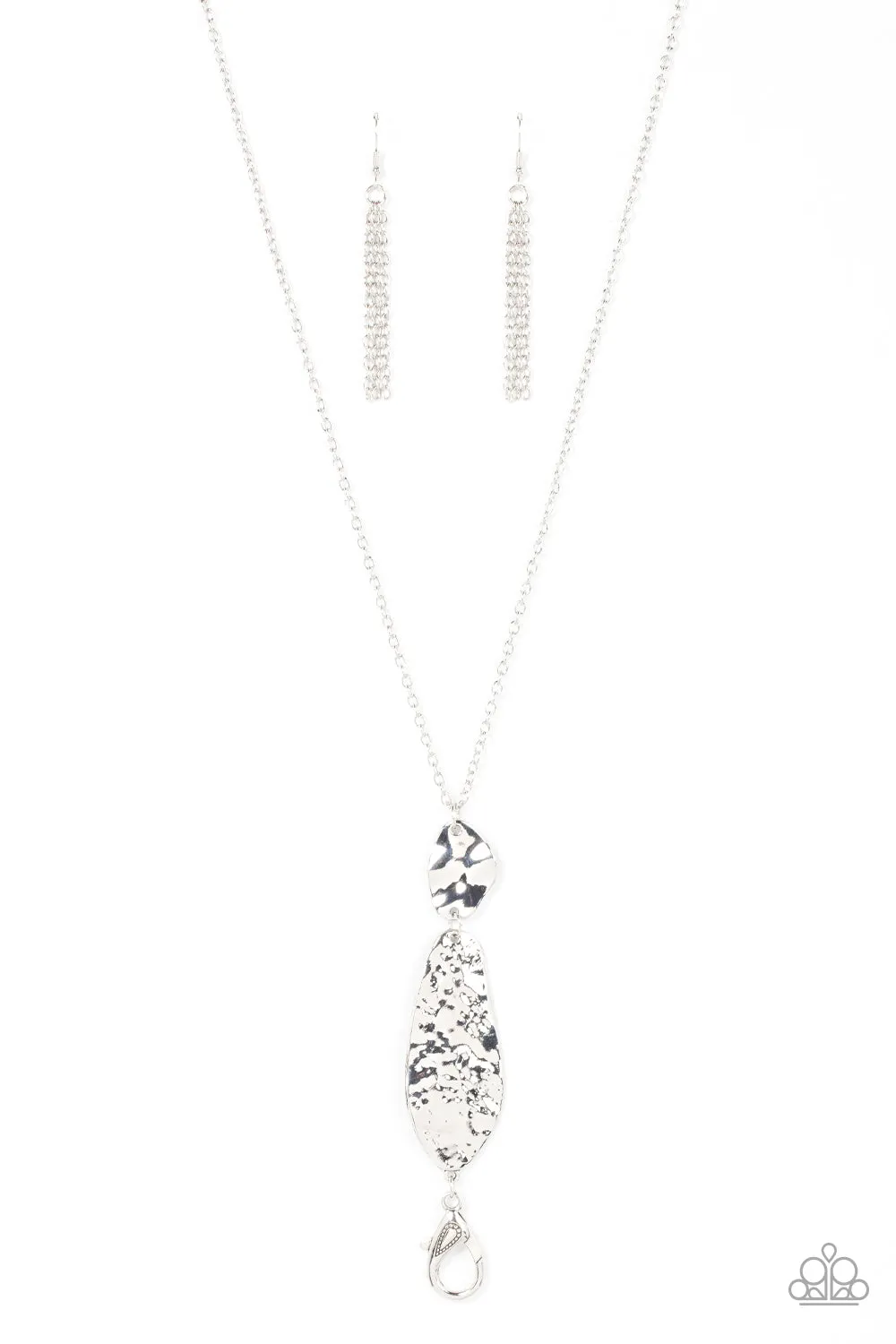 Paparazzi Artisan Abode - Silver Lanyard Necklace