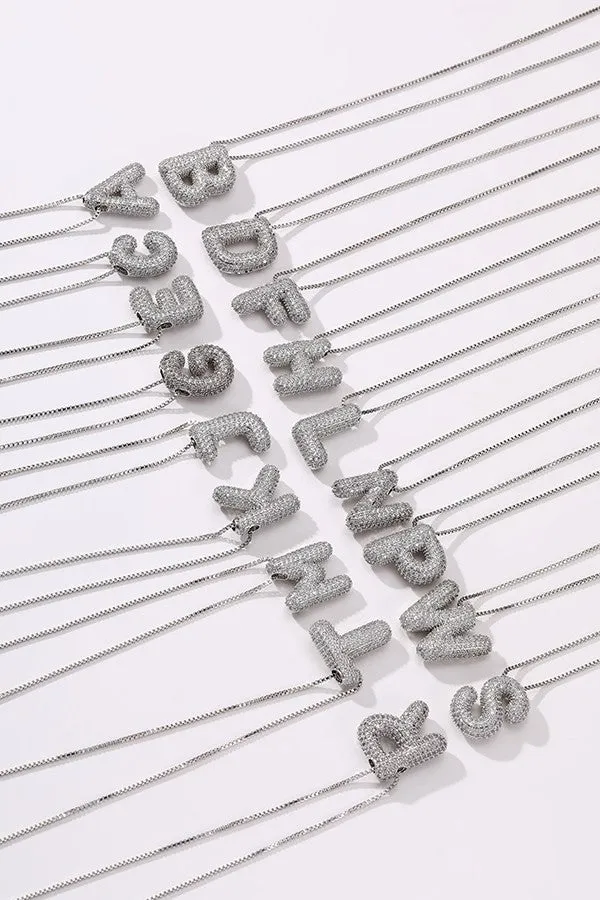 Personalized Bubble Necklace K Silver