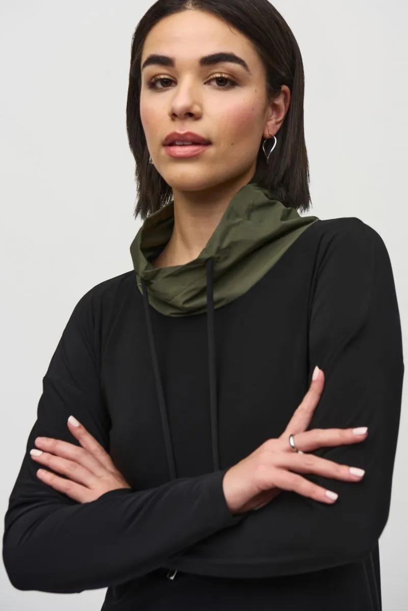 Silky Knit And Memory Asymmetrical Tunic
